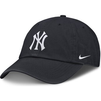 Cap curbată navy blue adjustable strap pentru copii Club Unstructured Organic Cotton de New York Yankees MLB de Nike