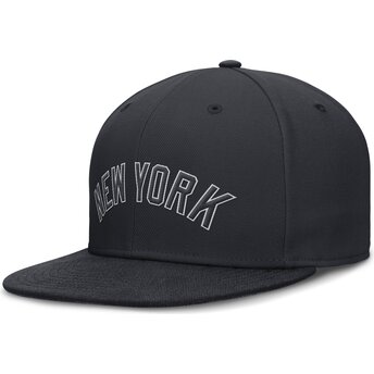 Casquette plate bleue marine ajustée Dri-Fit True Structured Round Bill New York Yankees MLB Nike