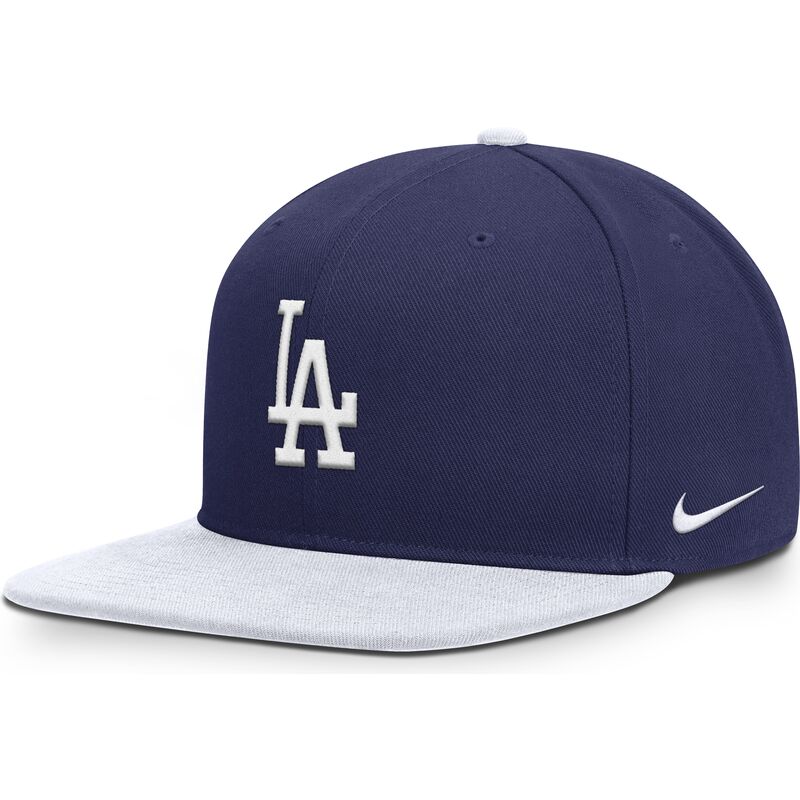casquette-plate-bleue-et-blanche-snapback-nike-dri-fit-pro-structured-square-bill-los-angeles-dodgers-mlb-nike