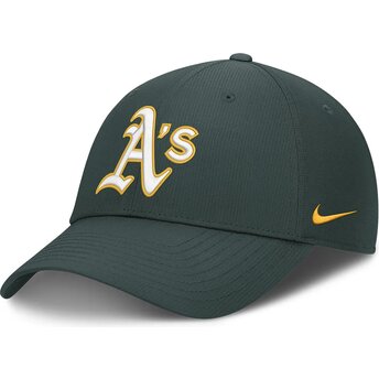 Șepci curbată verzișor reglabilă Club Structured UV Poly Ripstop de Oakland Athletics MLB de Nike