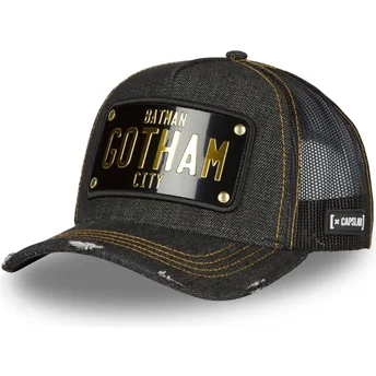 Capslab Gotham City Plate Batman DC6 BATP1 DC Comics Black Trucker Hat