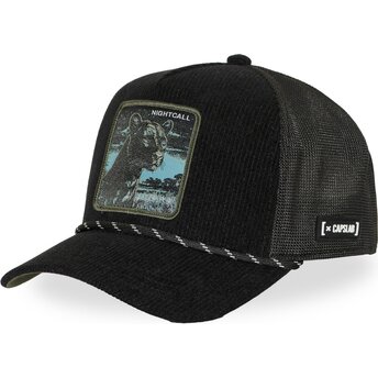 Casquette trucker noire panthère Nightcall BEA3 NIGB Beasts Capslab