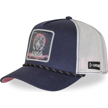 Cap curbată navy blue snapback Tiger Beasts de Capslab