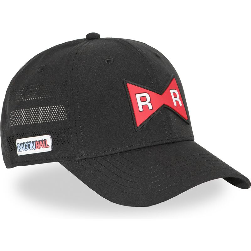 capslab-red-ribbon-army-db7-redb-dragon-ball-black-adjustable-trucker-hat