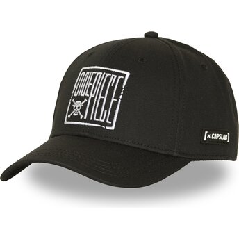Cap curbată black snapback One Piece de Capslab