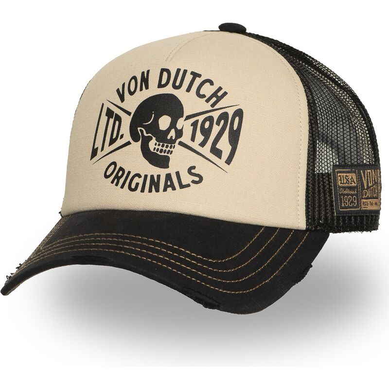 epci-curbata-bej-snapback-crew28-de-von-dutch