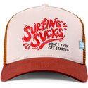 epci-curbata-maro-snapback-surfing-sucks-de-coastal