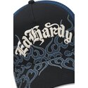 epci-curbata-negru-snapback-flaming-de-ed-hardy