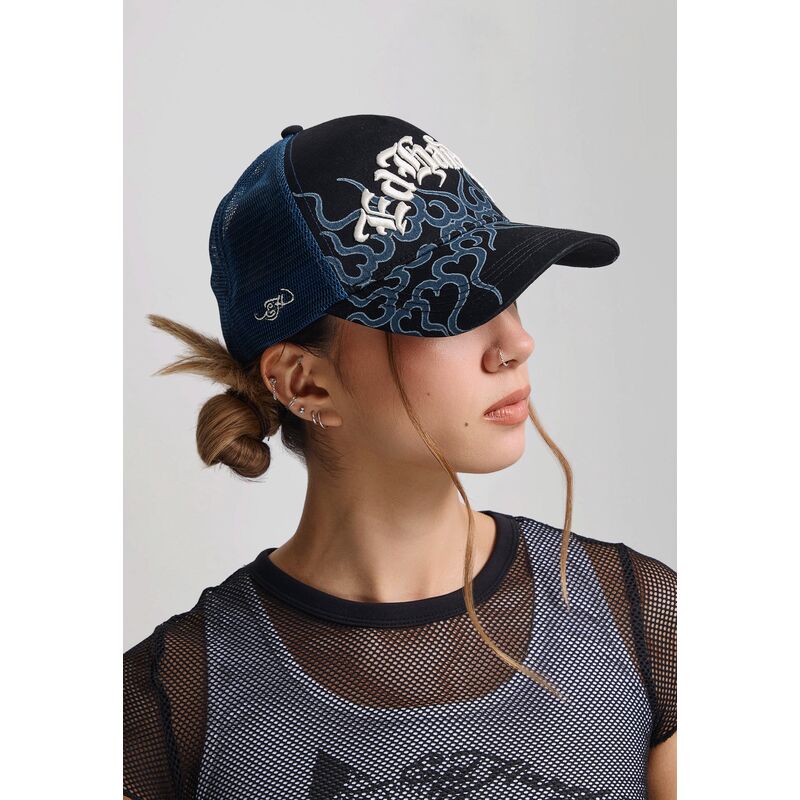 epci-curbata-negru-snapback-flaming-de-ed-hardy