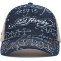 epci-curbata-bleumarin-snapback-don-denim-de-ed-hardy