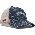 epci-curbata-bleumarin-snapback-don-denim-de-ed-hardy