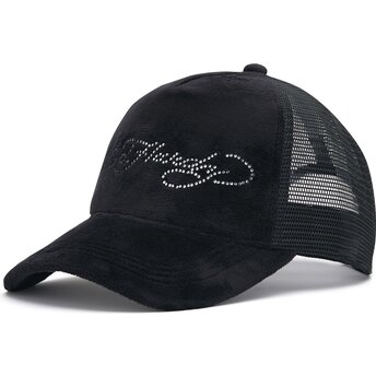 Șepci curbată negru snapback Core Silver Diamante Velour de Ed Hardy