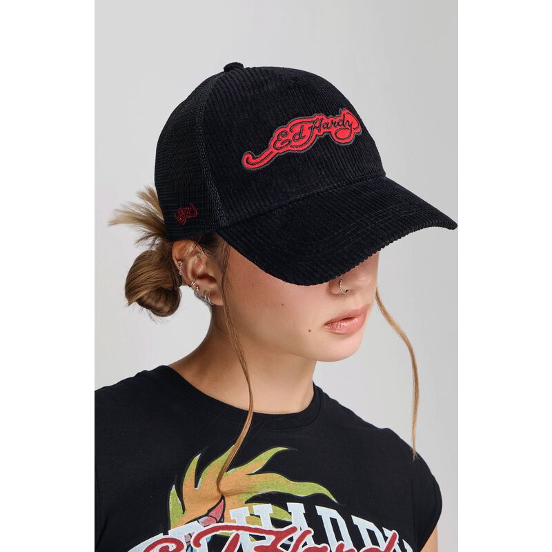 epci-curbata-negru-snapback-embroidery-applique-cord-de-ed-hardy