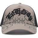 epci-curbata-gri-snapback-flaming-de-ed-hardy