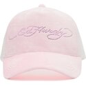 epci-curbata-roz-snapback-diamante-velour-de-ed-hardy