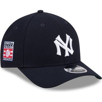 Șepci curbată bleumarin snapback 9FORTY M-Crown Hall Of Fame de New York Yankees MLB de New Era