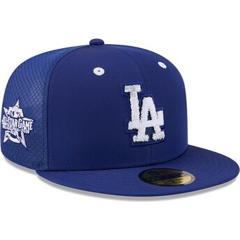 Șepci plată albastru fitted 59FIFTY All Star Game Workout de Los Angeles Dodgers MLB de New Era
