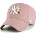 epci-curbata-roz-reglabila-pentru-copii-clean-up-icon-alt-strawberry-de-new-york-yankees-mlb-de-47-brand