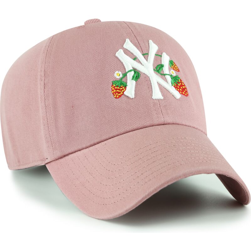 epci-curbata-roz-reglabila-pentru-copii-clean-up-icon-alt-strawberry-de-new-york-yankees-mlb-de-47-brand