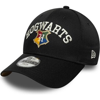 Șepci curbată negru snapback pentru copii 9FORTY Wordmark de Hogwarts Harry Potter de New Era