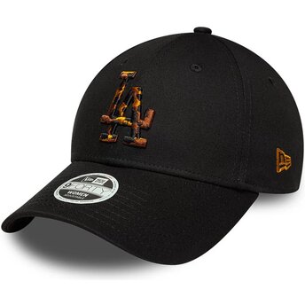 Șepci curbată negru reglabilă 9FORTY Tort Infill de Los Angeles Dodgers MLB de New Era