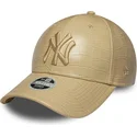 epci-curbata-bej-reglabila-9forty-pu-pattern-de-new-york-yankees-mlb-de-new-era