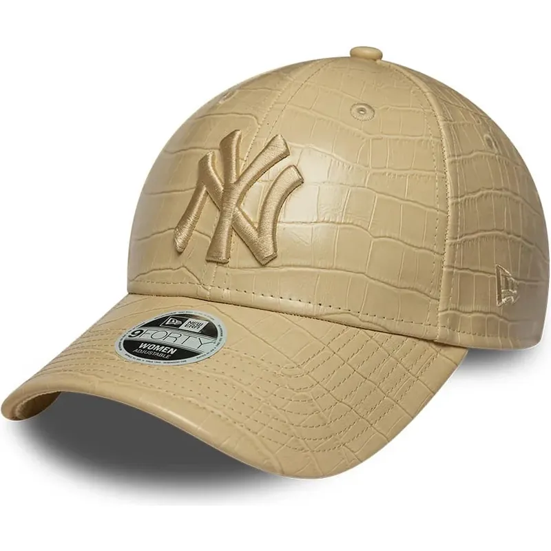 epci-curbata-bej-reglabila-9forty-pu-pattern-de-new-york-yankees-mlb-de-new-era