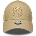 epci-curbata-bej-reglabila-9forty-pu-pattern-de-new-york-yankees-mlb-de-new-era
