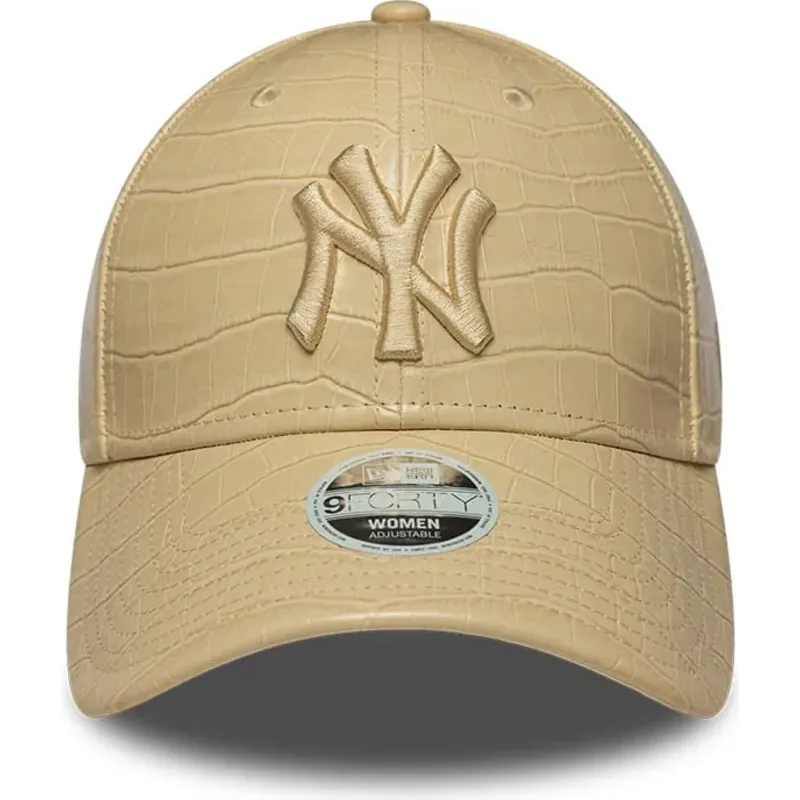 epci-curbata-bej-reglabila-9forty-pu-pattern-de-new-york-yankees-mlb-de-new-era