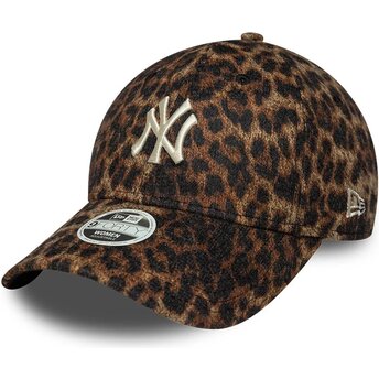 Șepci curbată leopard reglabilă 9FORTY Leopard Cosy de New York Yankees MLB de New Era