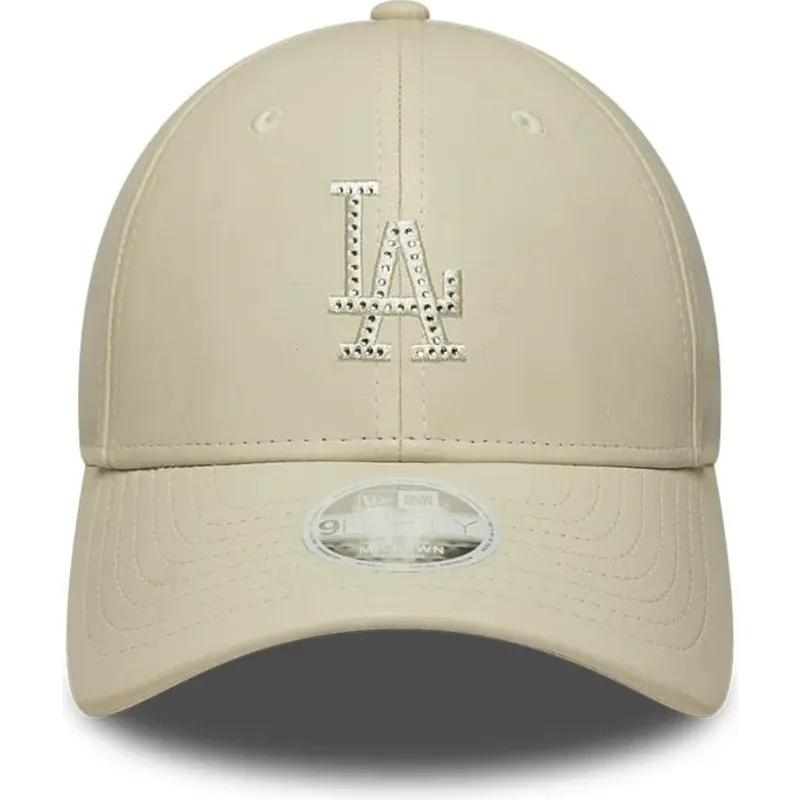 epci-curbata-bej-snapback-9forty-m-crown-pu-diamante-de-los-angeles-dodgers-mlb-de-new-era