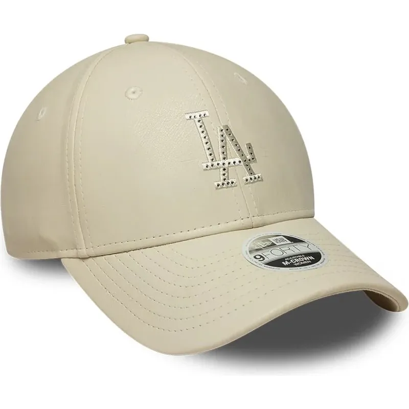 epci-curbata-bej-snapback-9forty-m-crown-pu-diamante-de-los-angeles-dodgers-mlb-de-new-era