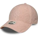 epci-curbata-roz-snapback-rosa-9forty-m-crown-winter-borg-de-new-york-yankees-mlb-de-new-era