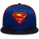 epci-plata-albastru-snapback-pentru-copii-9fifty-piping-de-superman-dc-comics-de-new-era