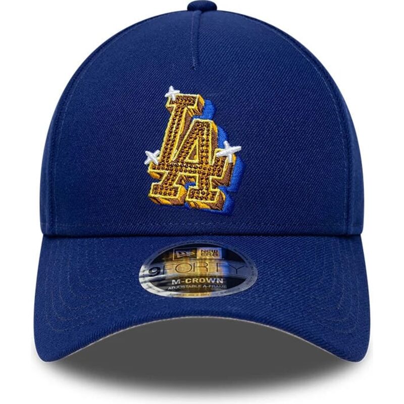 epci-curbata-albastru-snapback-9forty-m-crown-a-frame-emblem-de-los-angeles-dodgers-mlb-de-new-era