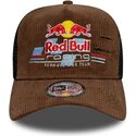 epci-curbata-maro-snapback-a-frame-distressed-cord-de-red-bull-racing-formula-1-de-new-era