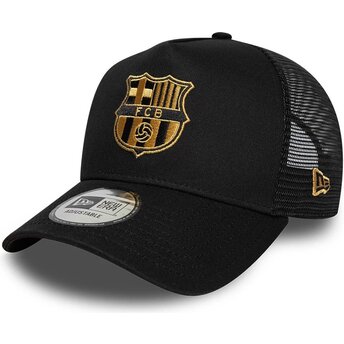 Șepci curbată negru snapback dorado A Frame de FC Barcelona LALIGA de New Era
