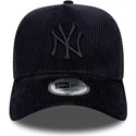 epci-curbata-bleumarin-snapback-a-frame-tonal-cord-de-new-york-yankees-mlb-de-new-era