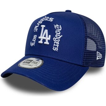 Șepci curbată albastru snapback A Frame Wordmark de Los Angeles Dodgers MLB de New Era