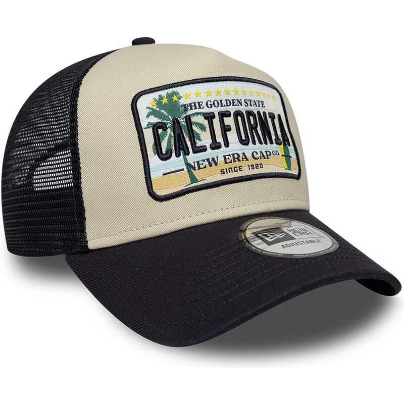 epci-curbata-bej-snapback-a-frame-license-plate-de-california-de-new-era