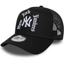 epci-curbata-negru-snapback-a-frame-wordmark-de-new-york-yankees-mlb-de-new-era
