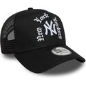 epci-curbata-negru-snapback-a-frame-wordmark-de-new-york-yankees-mlb-de-new-era