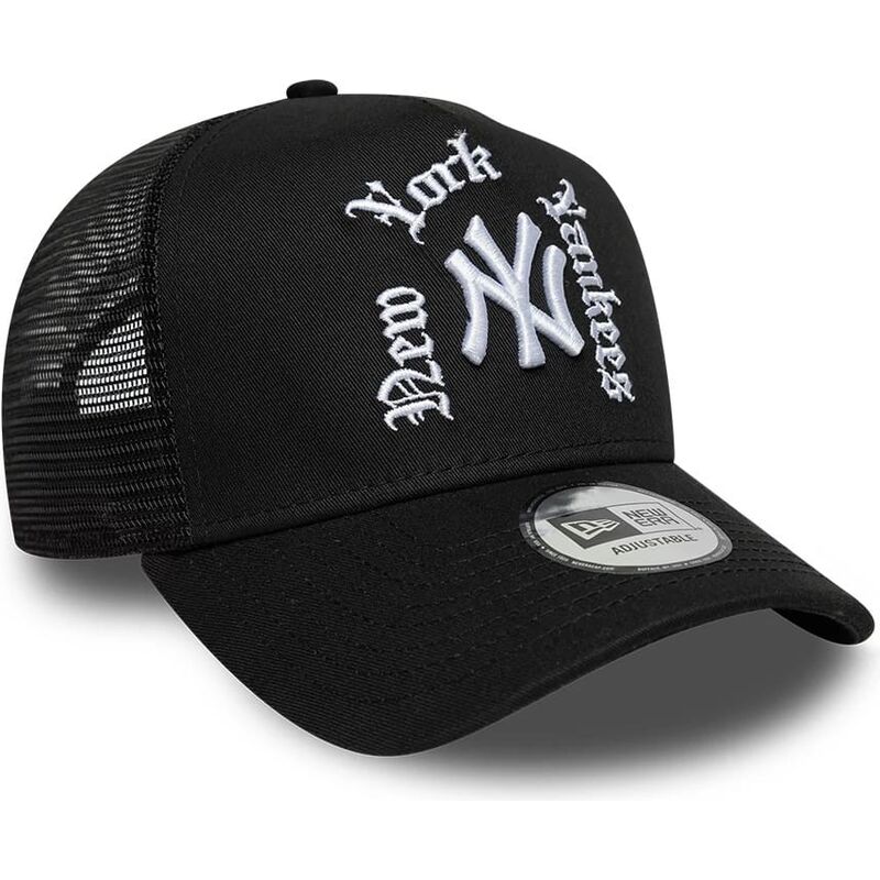 epci-curbata-negru-snapback-a-frame-wordmark-de-new-york-yankees-mlb-de-new-era
