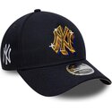 epci-curbata-bleumarin-snapback-9forty-m-crown-a-frame-emblem-de-new-york-yankees-mlb-de-new-era