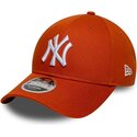 epci-curbata-portocaliu-snapback-9forty-m-crown-de-new-york-yankees-mlb-de-new-era