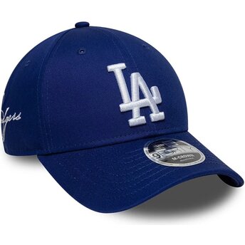 Șepci curbată albastru snapback 9FORTY M-Crown Side Script de Los Angeles Dodgers MLB de New Era