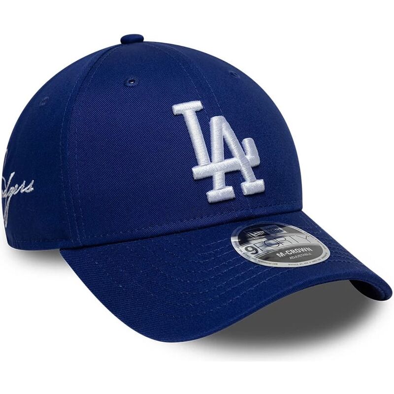epci-curbata-albastru-snapback-9forty-m-crown-side-script-de-los-angeles-dodgers-mlb-de-new-era