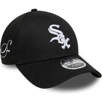 Șepci curbată negru snapback 9FORTY M-Crown Side Script de Chicago White Sox MLB de New Era