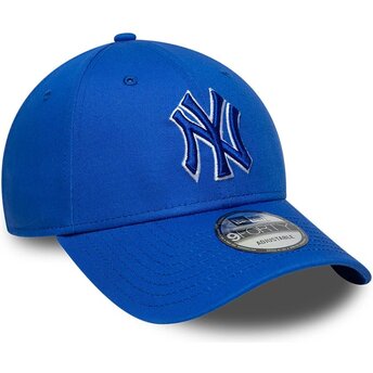 Șepci curbată albastru reglabilă 9FORTY Team Outline de New York Yankees MLB de New Era