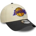 epci-curbata-bej-reglabila-9forty-colour-block-de-los-angeles-lakers-nba-de-new-era